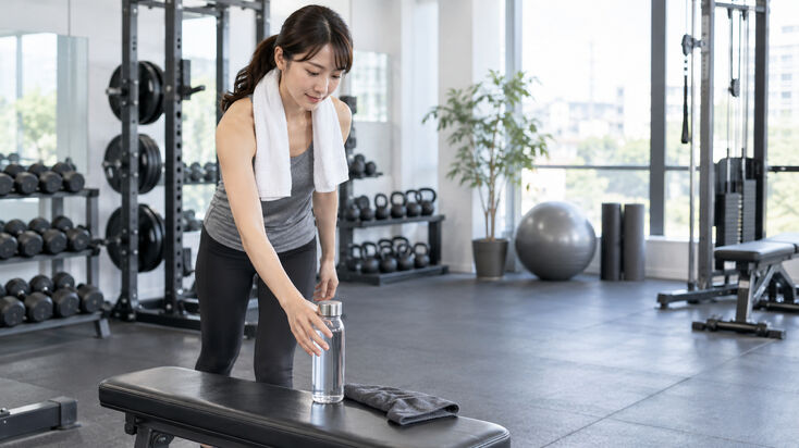 筋トレ前に飲みやすい条件を整える