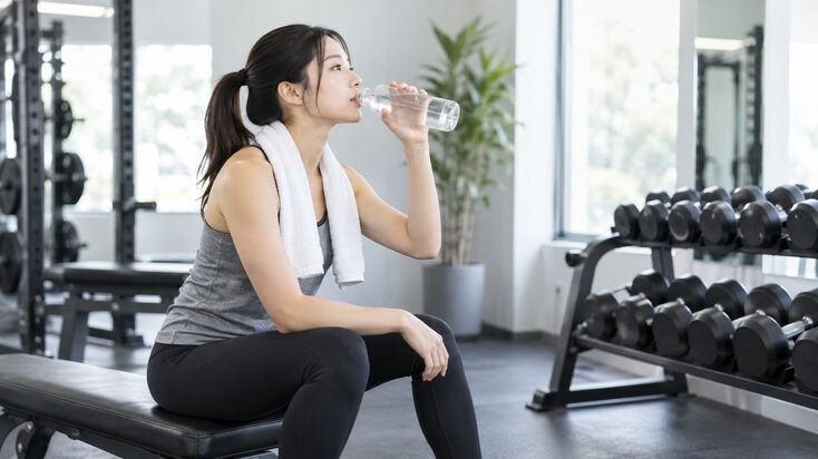 筋トレ中は休憩ごとに確認する